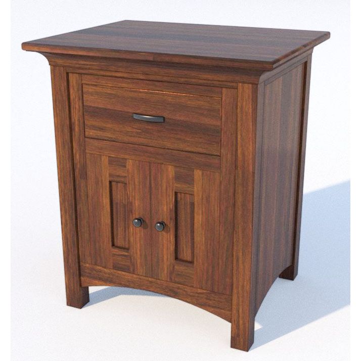 Mission 1-Drawer, 2-Door Nightstand