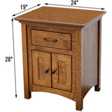 Mission 1-Drawer, 2-Door Nightstand