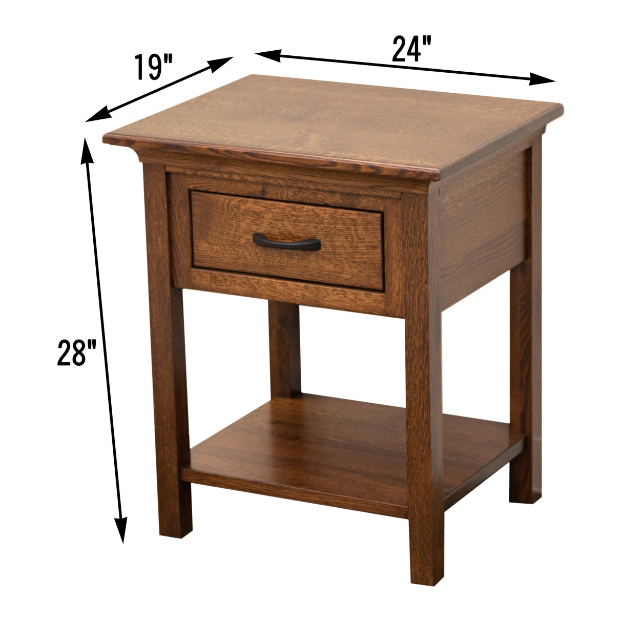 Mission 1-Drawer, Open Nightstand