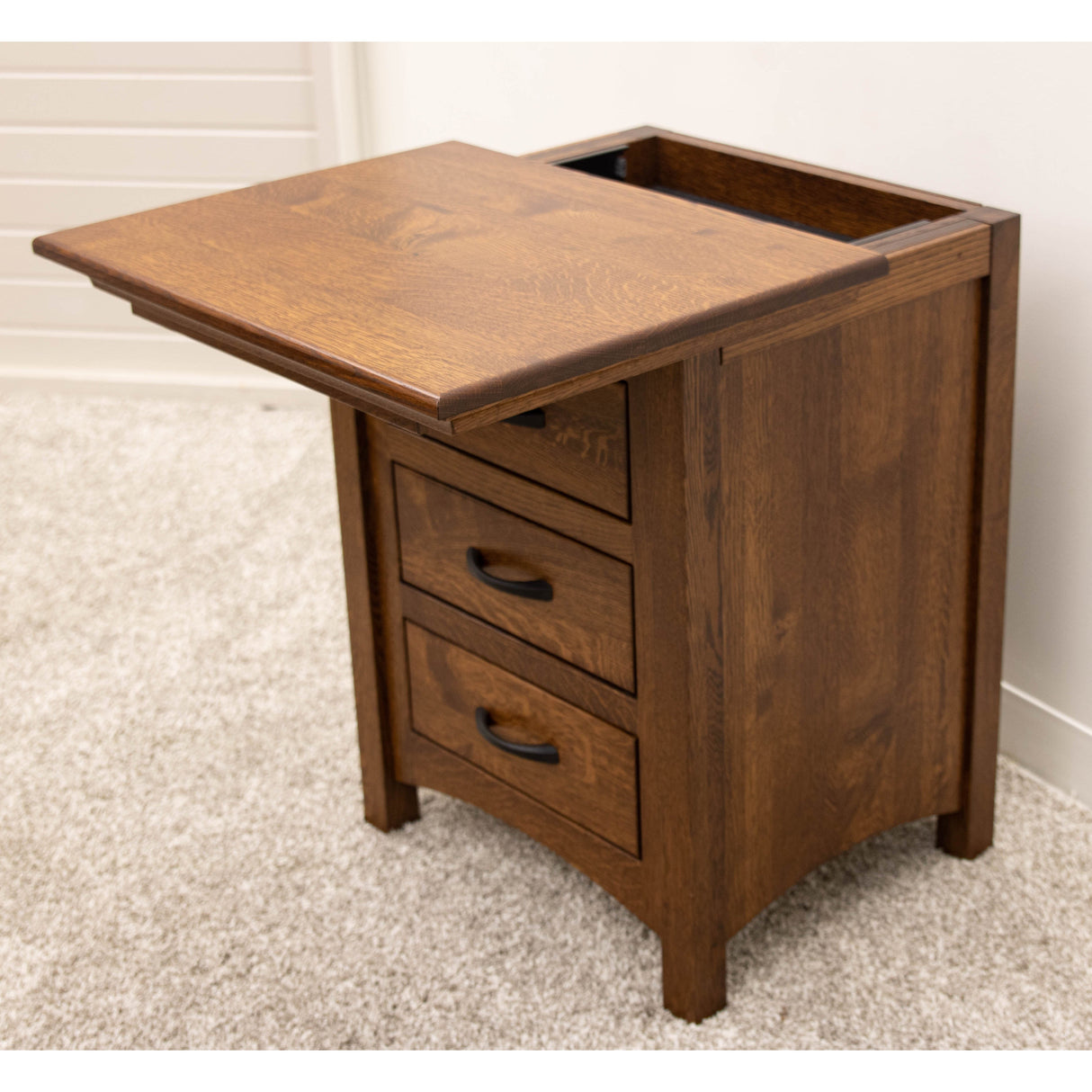 Mission 3-Drawer Nightstand