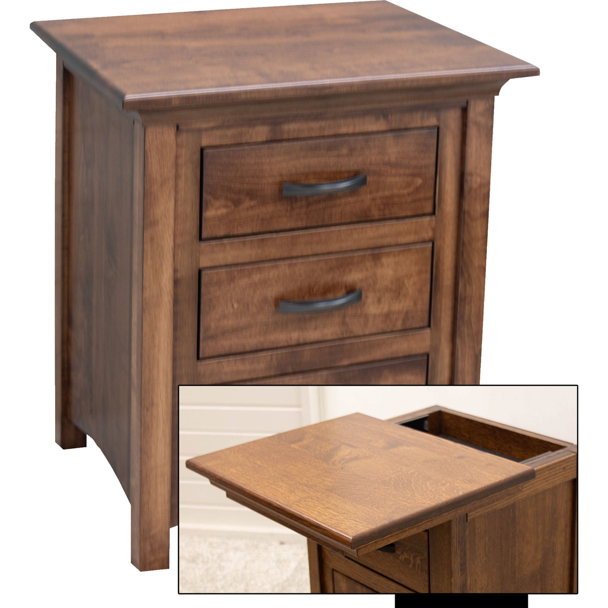 Mission 3-Drawer Nightstand