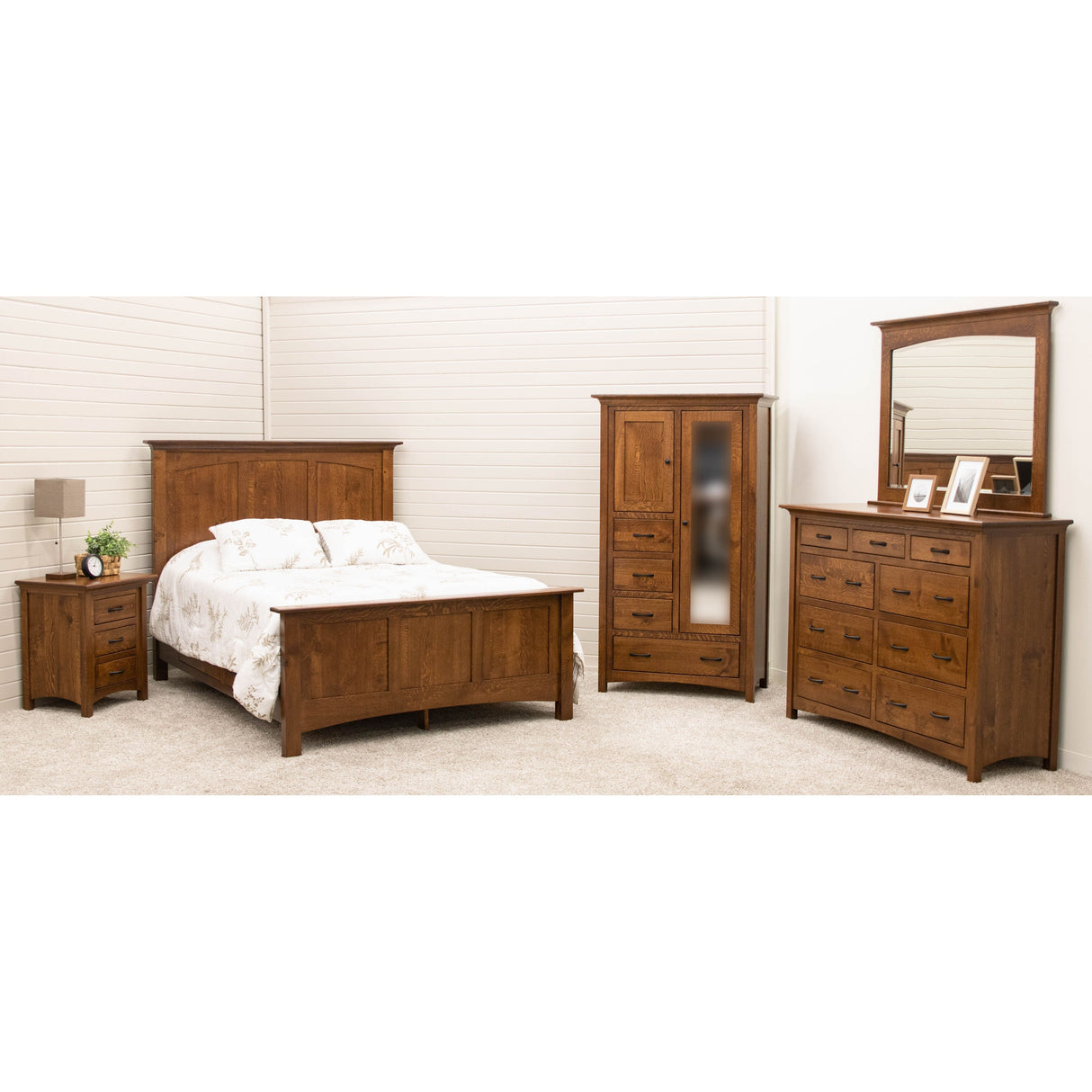 Mission 7-Drawer Low Dresser