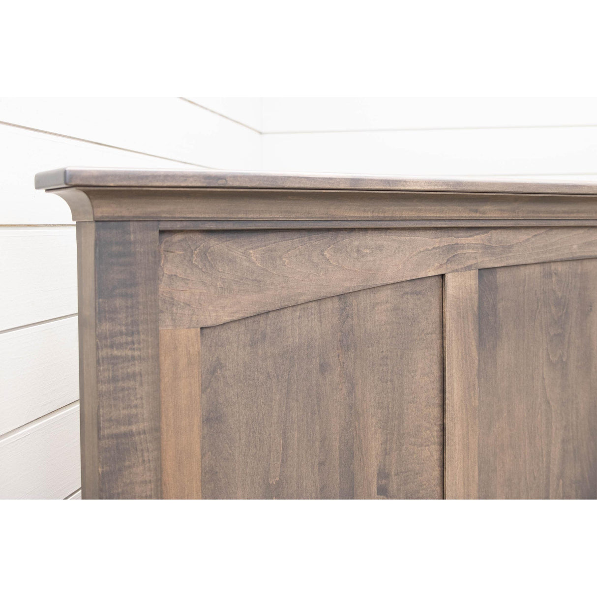 Mission Queen Maple Wood Storage Platform Bed | SP