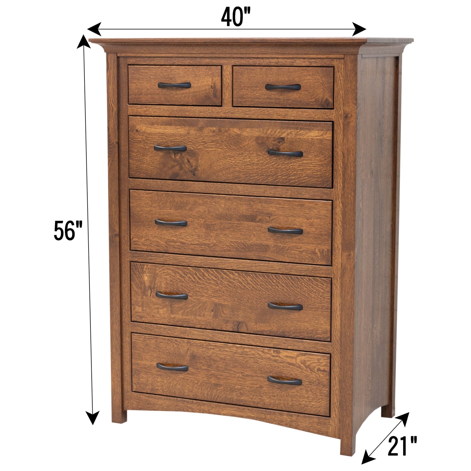 wood dresser chest Mission Quarter Sawn White Oak Wood Chest of Drawers in Asbury – Upstate Amish Furniture