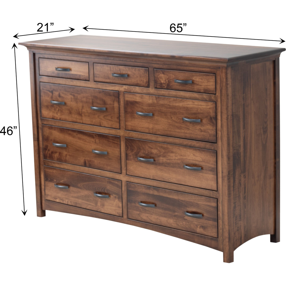 Mission 9-Drawer Tall Dresser