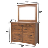 Mission 9-Drawer Tall Dresser