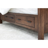 Mission Wood Panel Storage Platform Bed