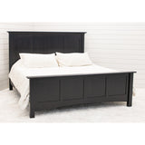 Mission Queen Black Maple Wood Storage Platform Bed | EB