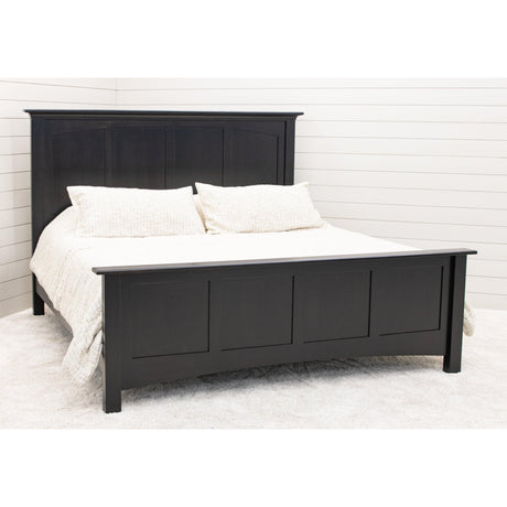 Mission King Black Maple Wood Storage Platform Bed | EB