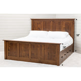 Mission Wood Panel Storage Platform Bed