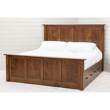 Mission California King Quarter Sawn White Oak Wood Storage Platform Bed | ASB