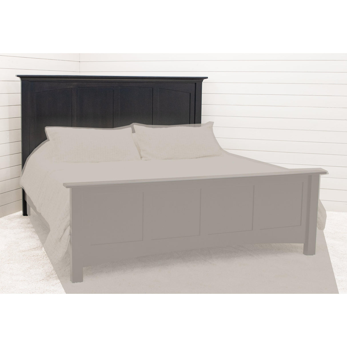 Mission Queen Black Maple Wood Storage Platform Bed | EB