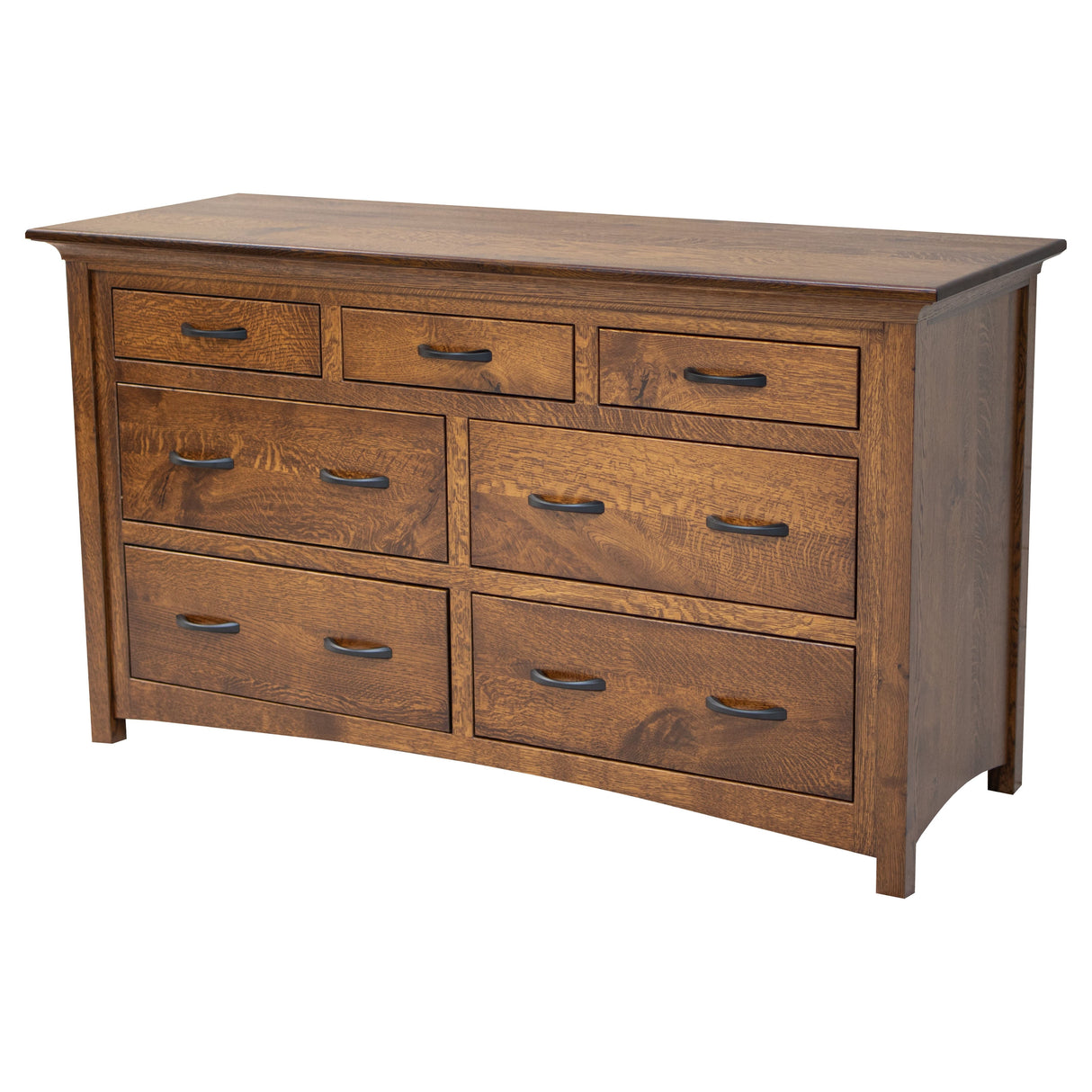 Mission 7-Drawer Low Dresser