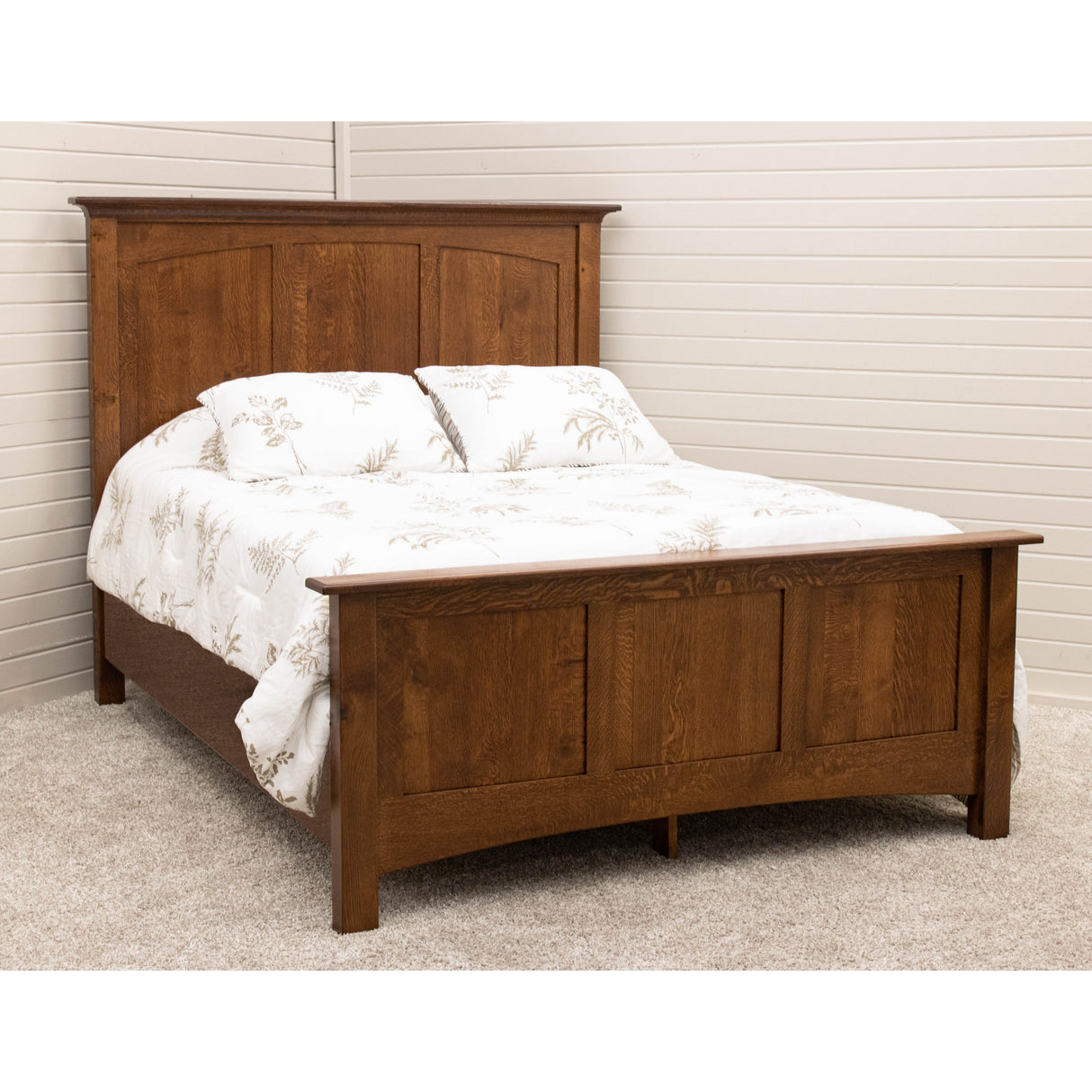 Mission Wood Panel Storage Platform Bed