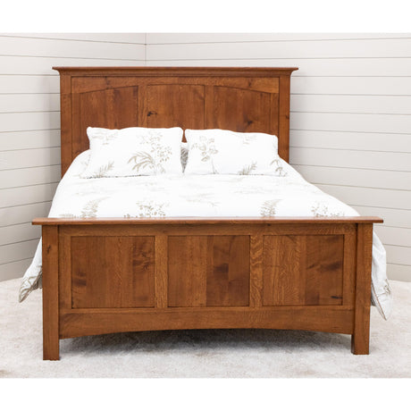 Mission Queen Quarter Sawn White Oak Wood Storage Platform Bed | MC