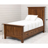 Mission Twin Storage Platform Bed