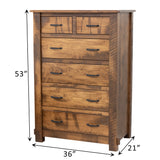 Roughsawn 6-Drawer Chest