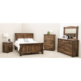 Roughsawn Solid Wood Straight Headboard Only