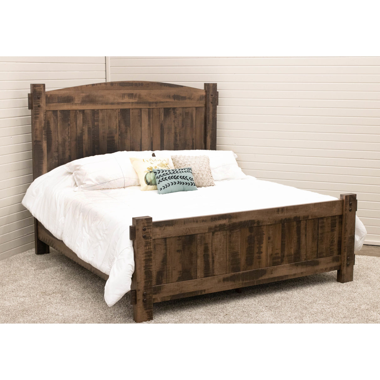 Roughsawn Bed with Arched Headboard