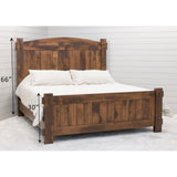 Roughsawn Bed with Arched Headboard