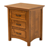 Mission 3-Drawer Nightstand