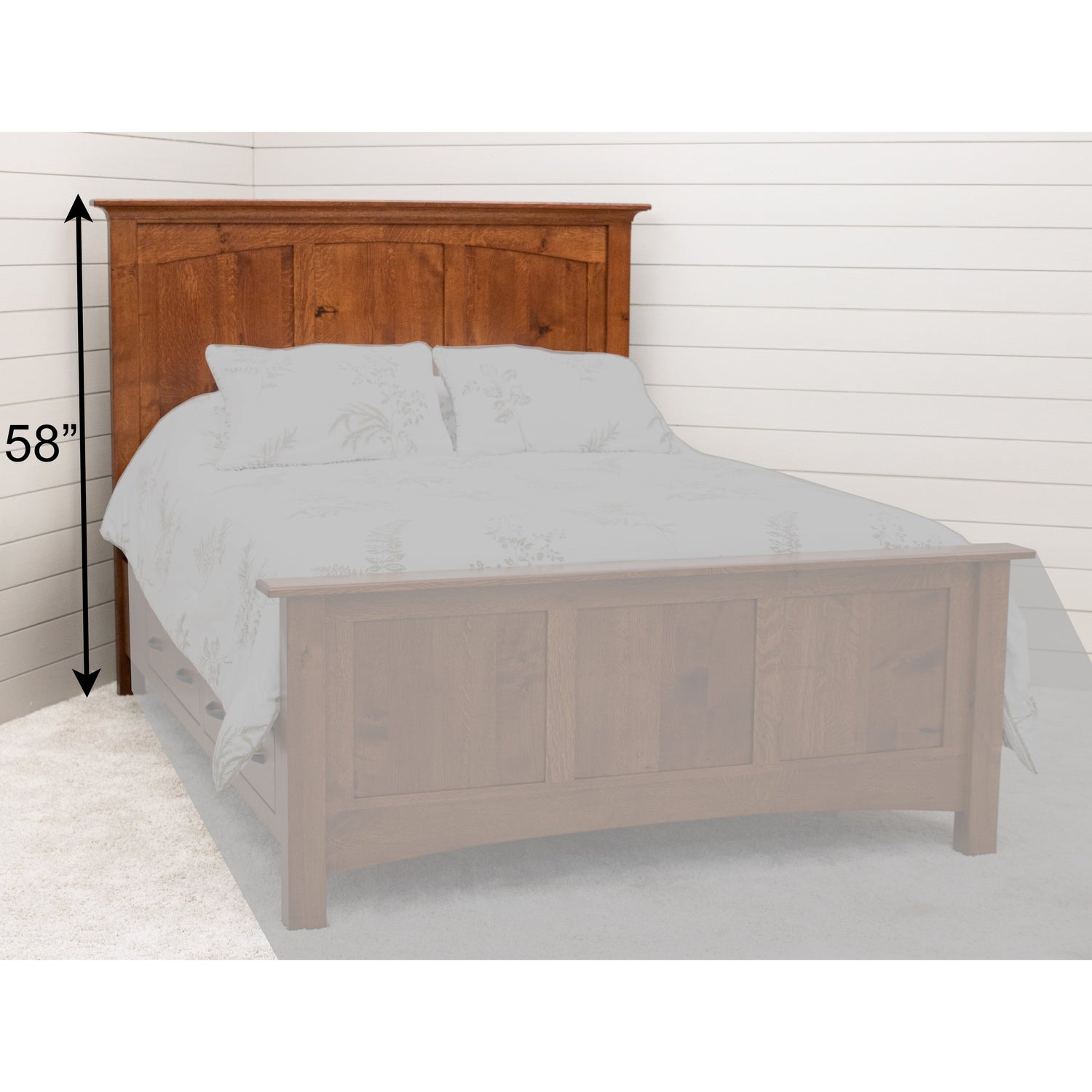 Mission Solid Wood Headboard Only