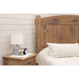 Roughsawn Bed with Arched Headboard