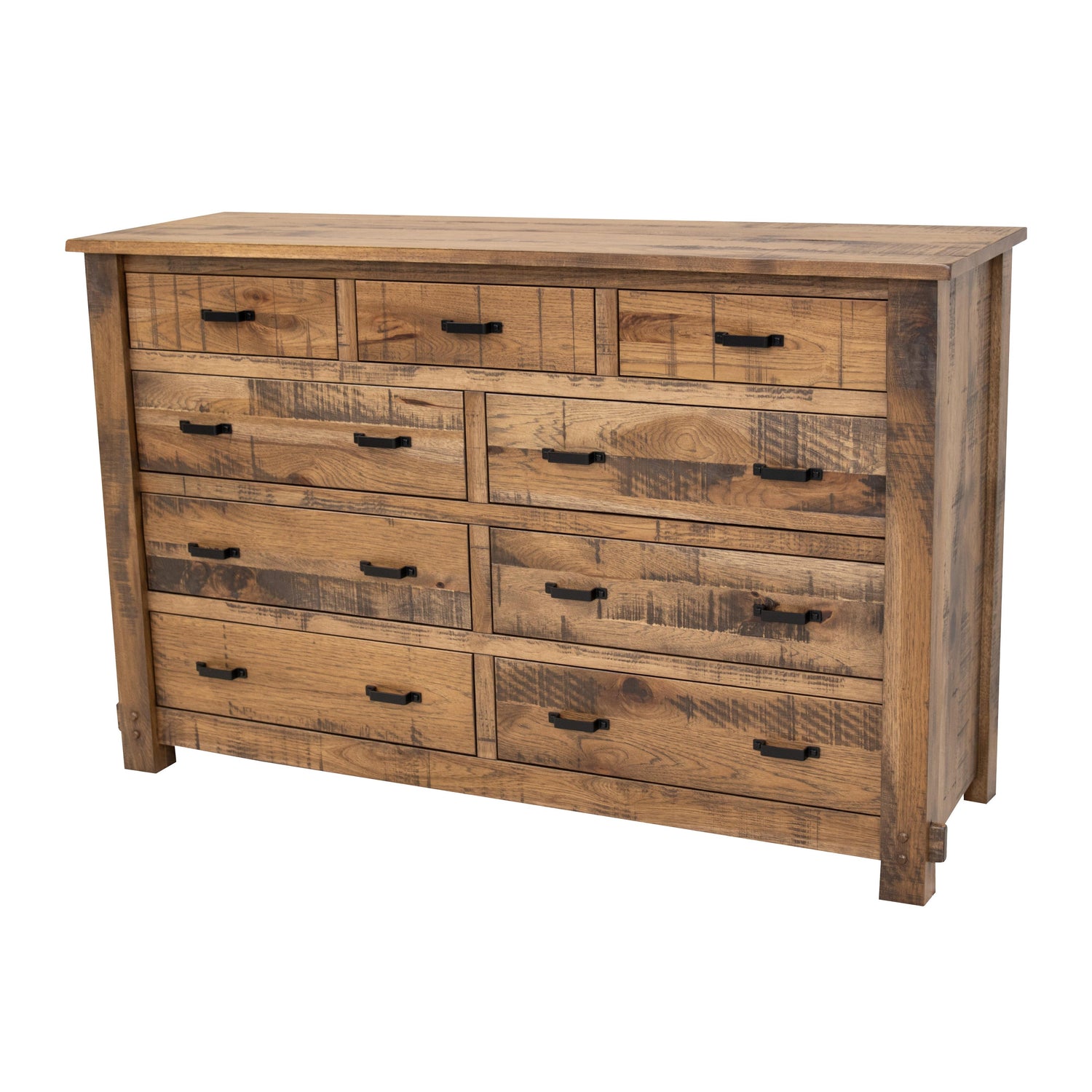 Roughsawn 9-Drawer Tall Dresser