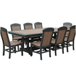 Gateway Poly Amish Outdoor Dining Side Chair - Black/Mahogany-Upstate Amish Furniture