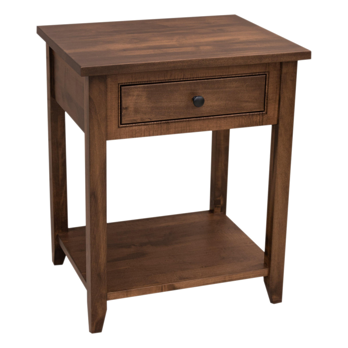 Denali Maple Wood 1-Drawer Open Nightstand | BV