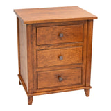 Denali Cherry Wood 3-Drawer Nightstand | MC