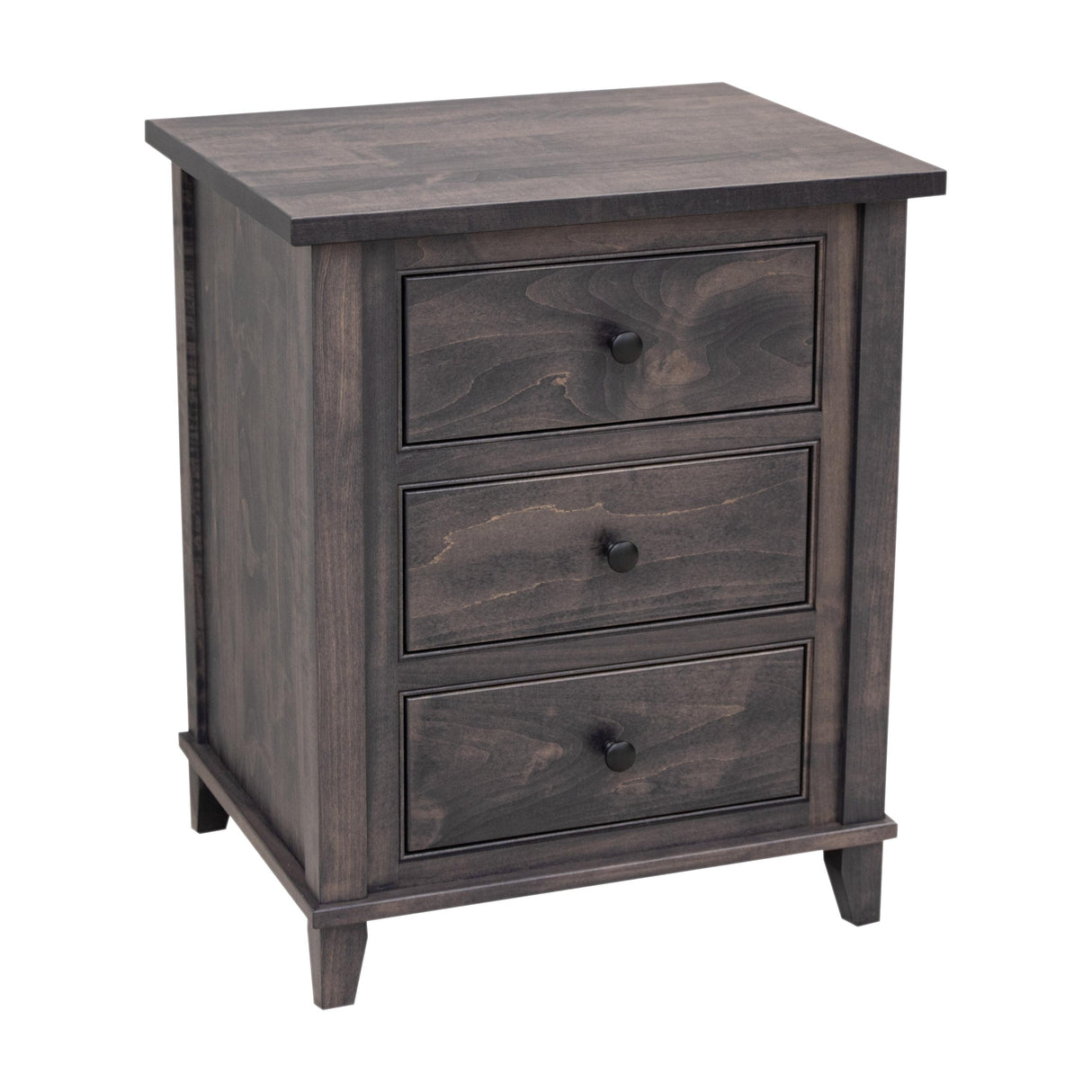 Denali Maple Wood 3-Drawer Nightstand | GS