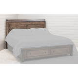 Denali Avondale Sleigh Full Maple Wood Storage Platform Bed | CO