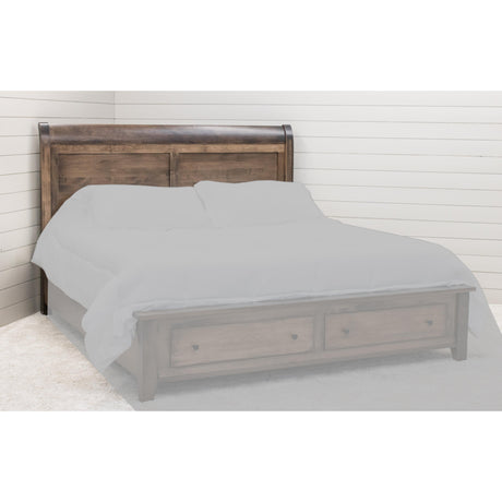 Denali Avondale Sleigh Queen Maple Wood Storage Platform Bed | CO