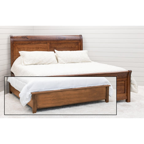 Denali Avondale Sleigh Queen Cherry Wood Storage Platform Bed | MC