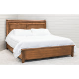 Denali Avondale Sleigh Full Maple Wood Storage Platform Bed | BOS