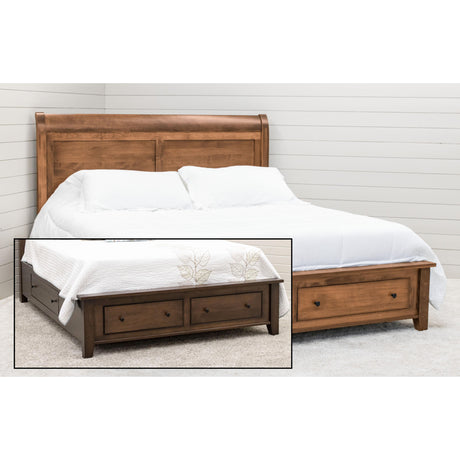 Denali Avondale Sleigh Storage Platform Bed