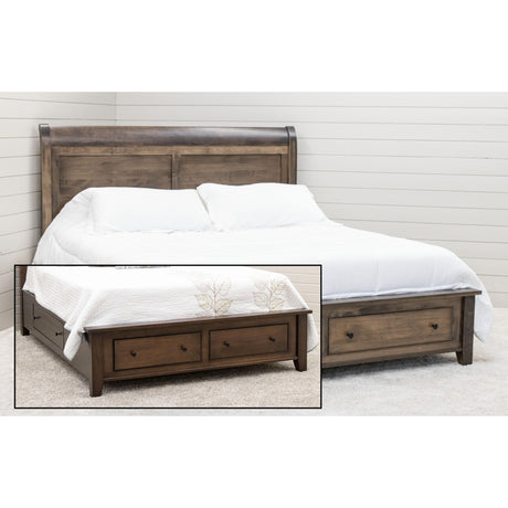 Denali Avondale Sleigh Storage Platform Bed