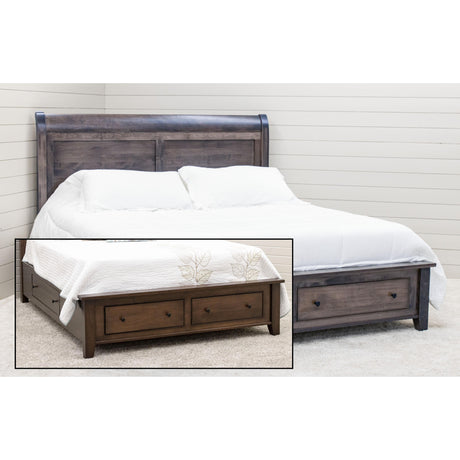 Denali Avondale Sleigh Storage Platform Bed