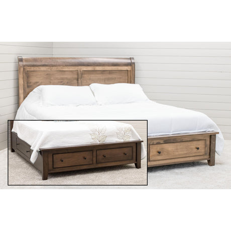 Denali Avondale Sleigh Storage Platform Bed