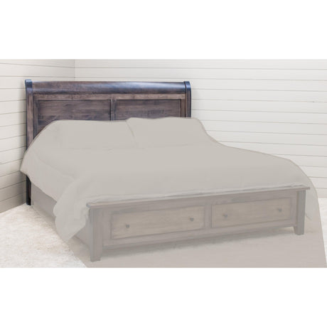 Denali Avondale Sleigh Queen Maple Wood Storage Platform Bed | GS