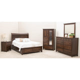 Denali Avondale Sleigh Full Maple Wood Storage Platform Bed | BV