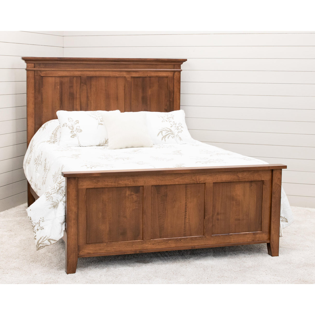 Denali Queen Maple Wood Storage Platform Panel Bed | BOS