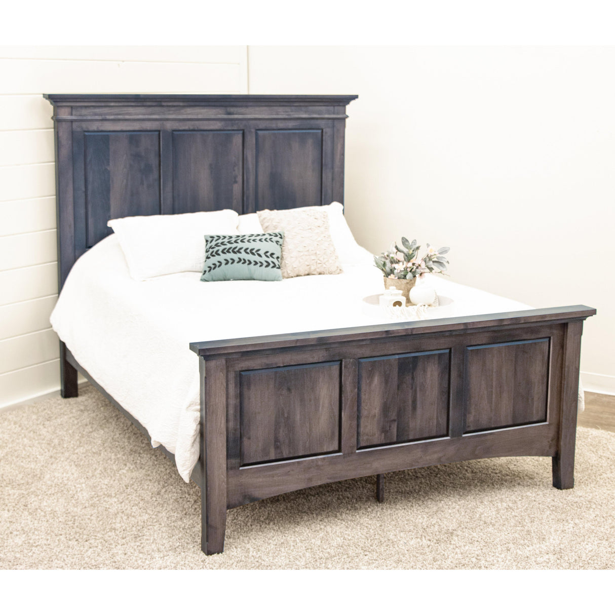 Denali Queen Maple Wood Storage Platform Panel Bed | GS
