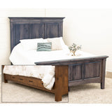 Denali Queen Maple Wood Storage Platform Panel Bed | GS