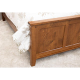Denali King Quarter Sawn White Oak Wood Storage Platform Panel Bed | MC
