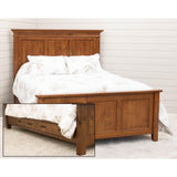 Denali King Quarter Sawn White Oak Wood Storage Platform Panel Bed | MC