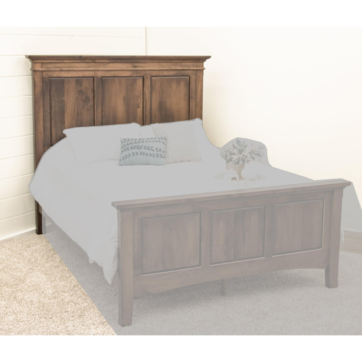 Denali Full Maple Wood Storage Platform Panel Bed | CO