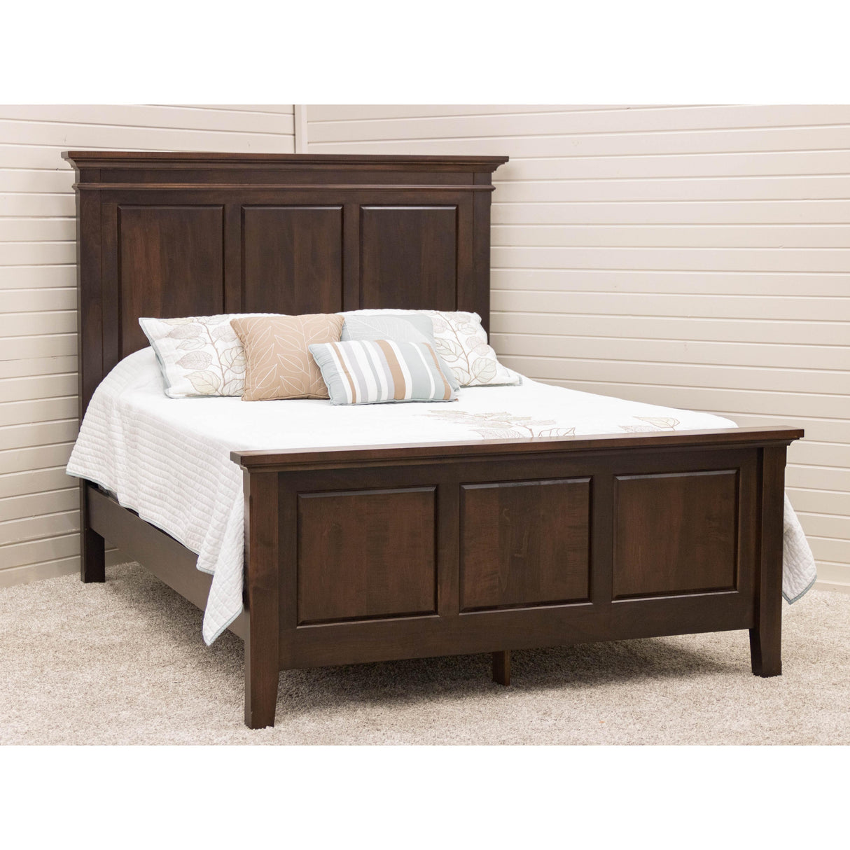 Denali Full Maple Wood Storage Platform Panel Bed | BV