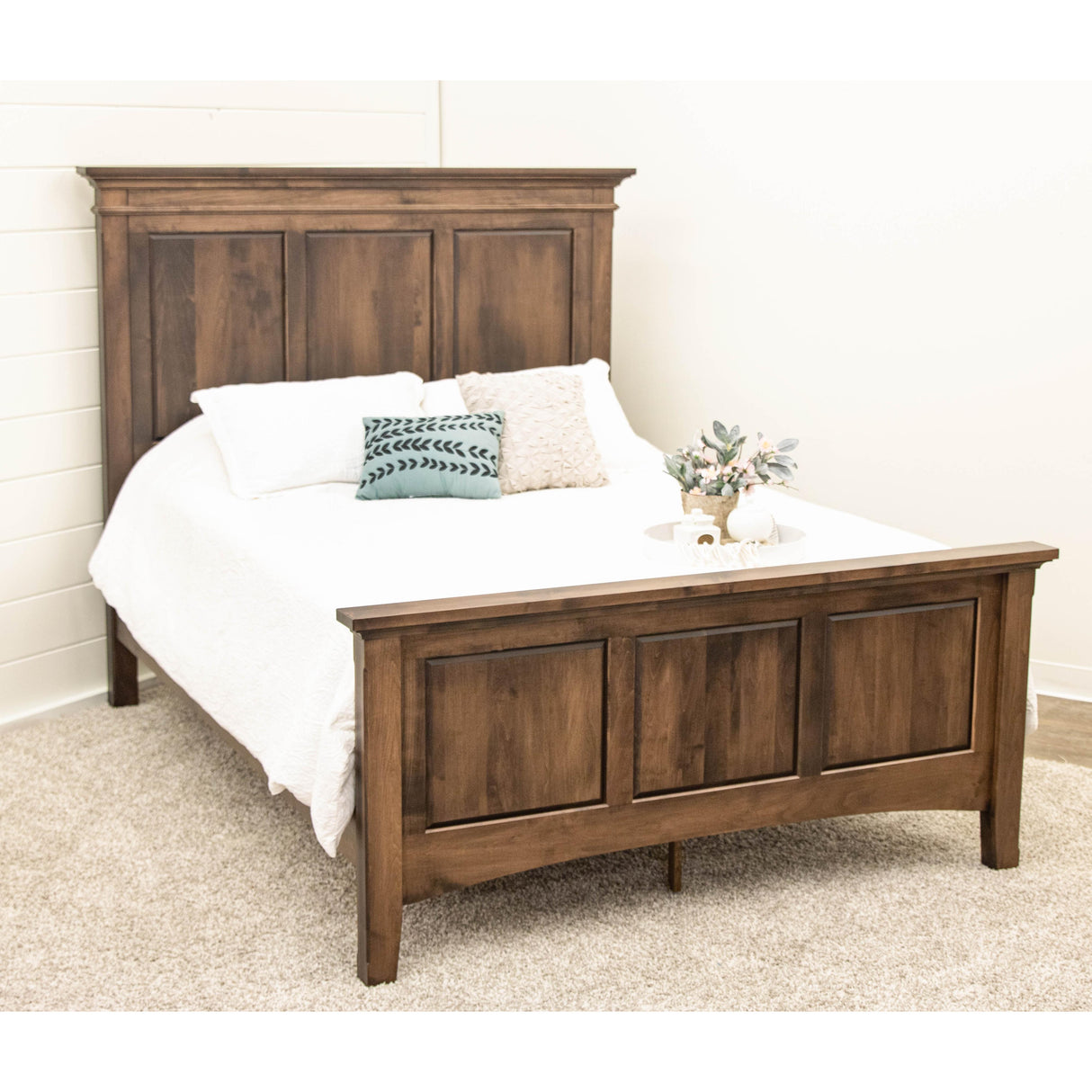 Denali Full Maple Wood Storage Platform Panel Bed | CO